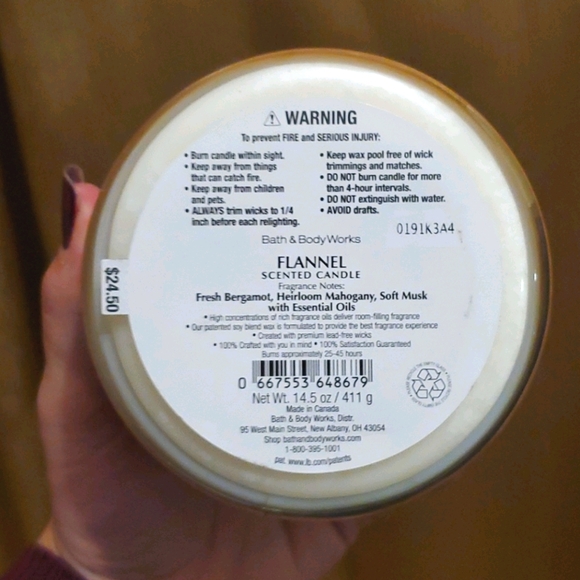 Flannel BBW Candle - Picture 3 of 3